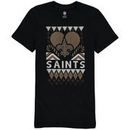 New Orleans Saints Girl's Youth Candy Cane Love T-Shirt - Black