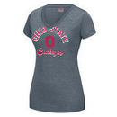 Ohio State Buckeyes Women's Heathered Butter V-Neck T-Shirt - Gray