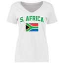 South Africa Women's Flag T-Shirt - White