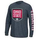 Ohio State Buckeyes Shield Call Out Long Sleeve Hit T-Shirt - Charcoal
