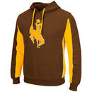 Wyoming Cowboys Colosseum Thriller II Pullover Hoodie - Brown/Gold