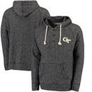 GA Tech Yellow Jackets Colosseum Roadster Pullover Hoodie - Charcoal