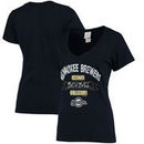 Milwaukee Brewers 5th & Ocean by New Era Women's Baby Jersey V-Neck T-Shirt - Navy -