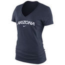 Arizona Wildcats Nike Women's Arch Mid V-Neck T-Shirt - Navy