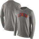 Clemson Tigers Nike Wordmark Long Sleeve T-Shirt - Heathered Gray