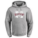 Mississippi State Bulldogs Classic Primary Logo Pullover Hoodie - Ash