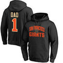 San Francisco Giants #1 Dad Pullover Hoodie - Black