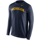 Michigan Wolverines Nike Wordmark Long Sleeve T-Shirt - Navy