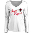 Louisiana-Lafayette Ragin Cajuns Women's Dora Long Sleeve T-Shirt - White