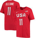Elena Delle Donne Women's USA Basketball Nike Women's Name & Number T-Shirt - Red