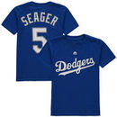 Corey Seager Los Angeles Dodgers Majestic Youth Player Name and Number T-Shirt - Royal