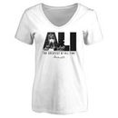 Muhammad Ali Women's Legend V-Neck T-Shirt - White