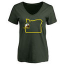 Oregon Ducks Women's Tradition State T-Shirt - Green