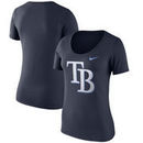 Tampa Bay Rays Nike Women's Logo Scoop Neck T-Shirt - Navy
