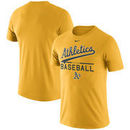 Oakland Athletics Nike Practice T-Shirt - Gold