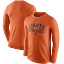 San Francisco Giants Nike Practice Long Sleeve T-Shirt - Orange