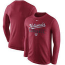 Washington Nationals Nike Practice Long Sleeve T-Shirt - Red