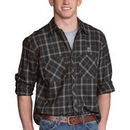 Dartmouth Big Green Brewer Flannel Long Sleeve Shirt - Charcoal
