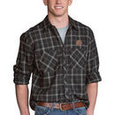 Louisiana-Lafayette Ragin Cajuns Brewer Flannel Long Sleeve Shirt - Charcoal