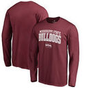 Mississippi State Bulldogs Fanatics Branded Square Up Long Sleeve T-Shirt - Maroon