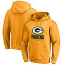 Green Bay Packers NFL Pro Line by Fanatics Branded Team Lockup Pullover Hoodie - Gold