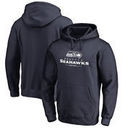 Seattle Seahawks NFL Pro Line by Fanatics Branded Team Lockup Pullover Hoodie - College Navy