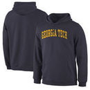 Georgia Tech Yellow Jackets Basic Arch Pullover Hoodie - Navy