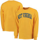 West Virginia Mountaineers Basic Arch Long Sleeve T-Shirt - Gold