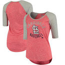 St. Louis Cardinals Majestic Women's Act Like a Champion T-Shirt - Heathered Red