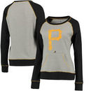 Pittsburgh Pirates Majestic Women's Everything & More Pullover Sweatshirt - Gray/Black