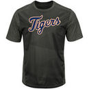 Detroit Tigers Majestic Big & Tall Battle Anthem Zephyr T-Shirt - Black/Charcoal