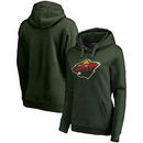 Minnesota Wild Fanatics Branded Women's Primary Logo Fleece Pullover Hoodie - Green