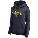 St. Louis Blues Women's Free Hand Pullover Hoodie - Blue