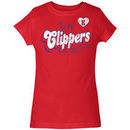 LA Clippers 5th & Ocean by New Era Girls Youth Baby Jersey T-Shirt - Red