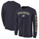 Georgia Southern Eagles Fanatics Branded Distressed Arch Over Logo Long Sleeve Hit T-Shirt - Navy