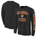 Oklahoma State Cowboys Fanatics Branded Distressed Arch Over Logo Long Sleeve Hit T-Shirt - Black