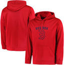 Boston Red Sox Majestic Big & Tall Distressed Hoodie - Red