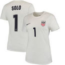 Hope Solo US Women's National Team Nike Women's Player Name & Number T-Shirt - White