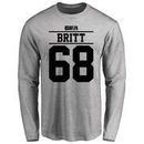 Justin Britt Player Issued Long Sleeve T-Shirt - Ash