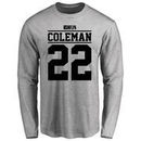 Justin Coleman Player Issued Long Sleeve T-Shirt - Ash