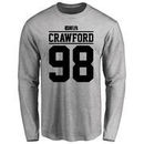 Tyrone Crawford Player Issued Long Sleeve T-Shirt - Ash