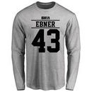 Nate Ebner Player Issued Long Sleeve T-Shirt - Ash