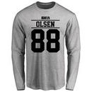 Greg Olsen Player Issued Long Sleeve T-Shirt - Ash