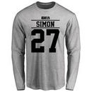 Tharold Simon Player Issued Long Sleeve T-Shirt - Ash