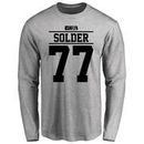 Nate Solder Player Issued Long Sleeve T-Shirt - Ash