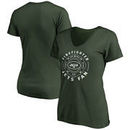 New York Jets NFL Pro Line Women's Firefighter V-Neck T-Shirt - Green