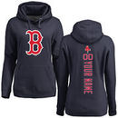 Boston Red Sox Women's Personalized Backer Pullover Hoodie - Navy