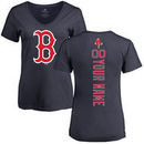 Boston Red Sox Women's Personalized Backer T-Shirt - Navy
