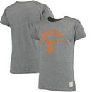Tennessee Volunteers Original Retro Brand Vintage Interlock UT Tri-Blend T-Shirt - Heathered Gray