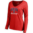 Boston Red Sox Women's Victory Script Long Sleeve T-Shirt - Red